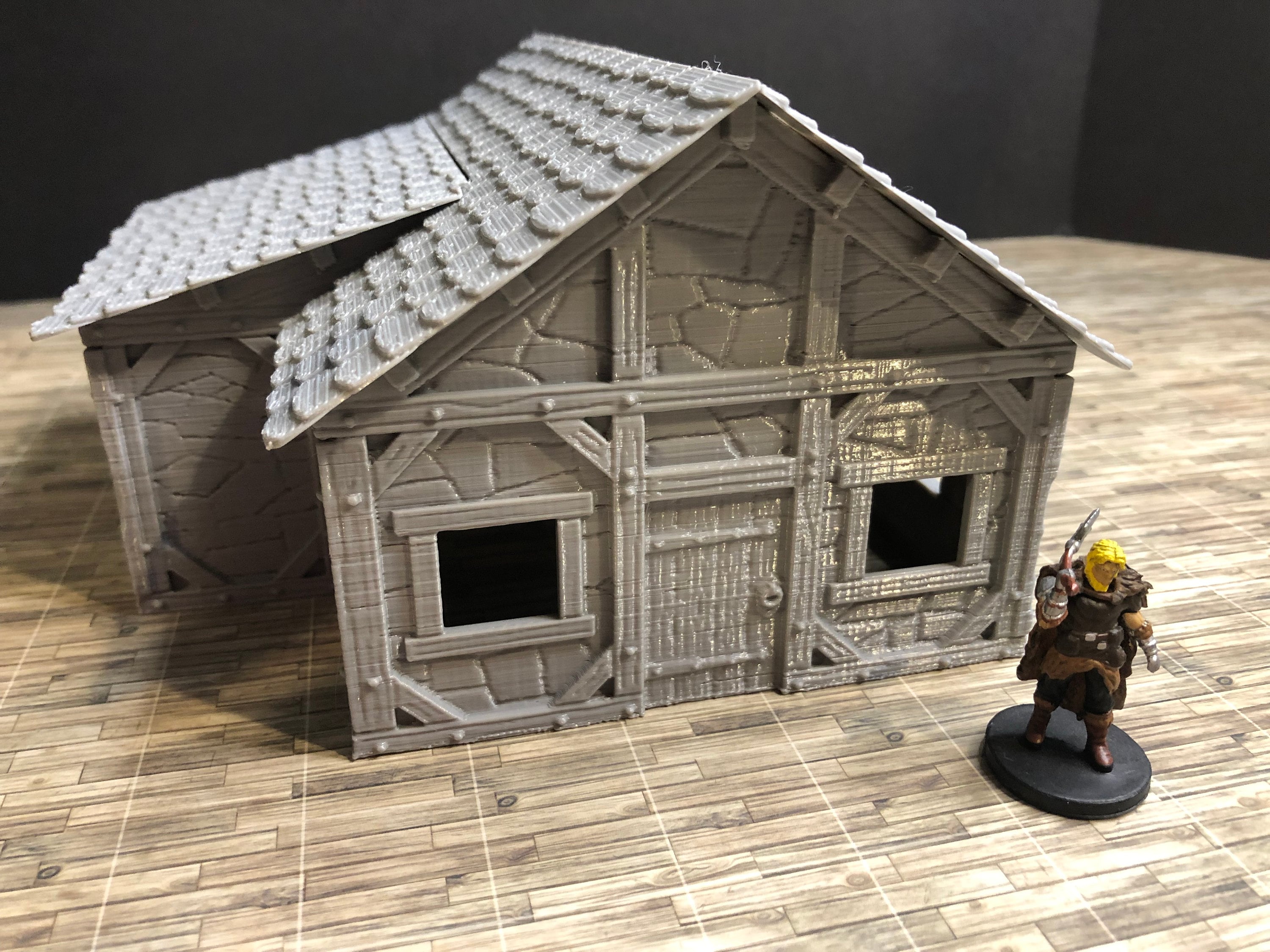 Rpg 3d Building Stone Building Playset: 3D Printed 28mm RPG Terrain (5 Buildings) - Etsy