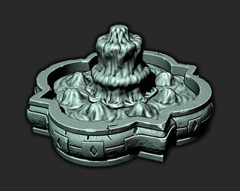 Fountain - 3D Printed Model 28/32mm Scale RPG Fantasy Games D&D Tabletop Game