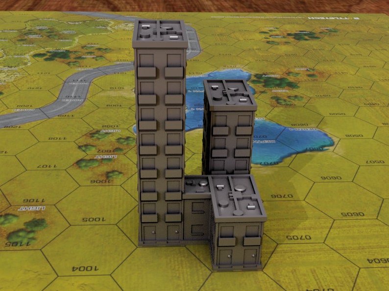 Battletech Residential Terrain 6mm-8mm Compatible Buildings 42 Variations image 6