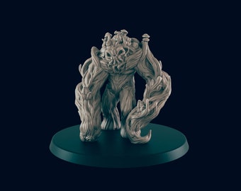 Shambling Mound Mini: 3D Printed RPG Model, 28mm Scale