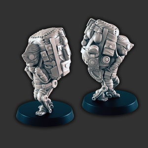 Traveling Space Merchant Mini - 3D Printed Model 28/32mm Scale RPG Fantasy Games D&D Tabletop Game