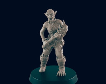 3D Printed Vampire Thrall Miniature: 28mm RPG Tabletop Model