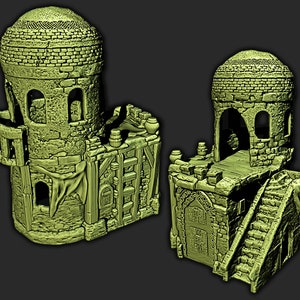 Desert Homes- 3D Printed Model 28/32mm Scale RPG Fantasy Games D&D Tabletop Game