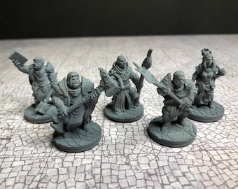 Clerics and Paladins Mini - 3D Printed Model 28/32mm Scale RPG Fantasy Games D&D Tabletop Game