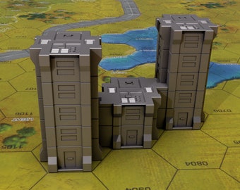 Mech Battle, teren Skirmish Warehouse - budynki kompatybilne z 6 mm-8 mm!