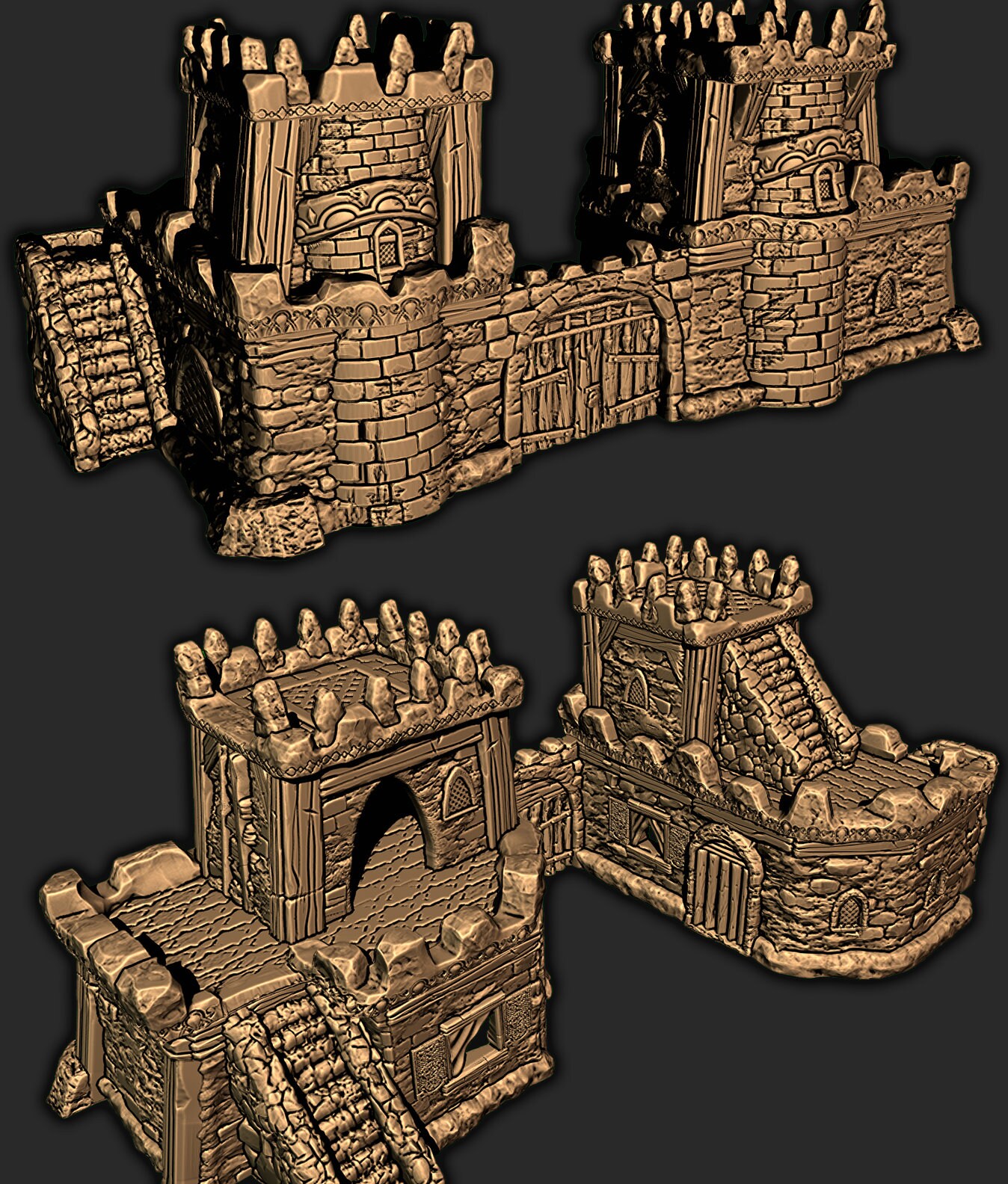 Desert Outpost - 3D Printed Model 28/32mm Scale RPG Fantasy Games D&D Tabletop Game