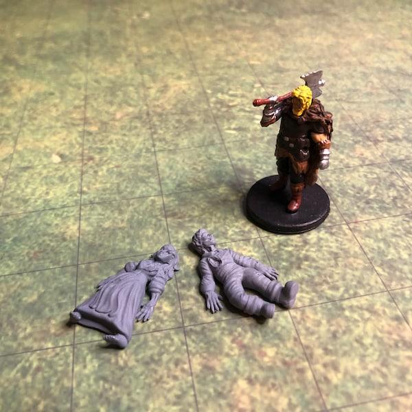 Dead Bodies Mini - 3D Printed Model 28/32mm Scale RPG Fantasy Games D&D Tabletop Game