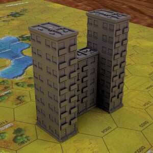 Battletech Residential Terrain 6mm-8mm Compatible Buildings 42 Variations image 9