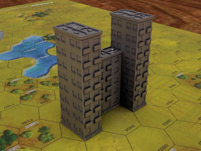 Battletech Residential Terrain 6mm-8mm Compatible Buildings 42 Variations image 9