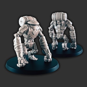 Scrapyard Bot Mini - 3D Printed Model 28/32mm Scale RPG Fantasy Games D&D Tabletop Game