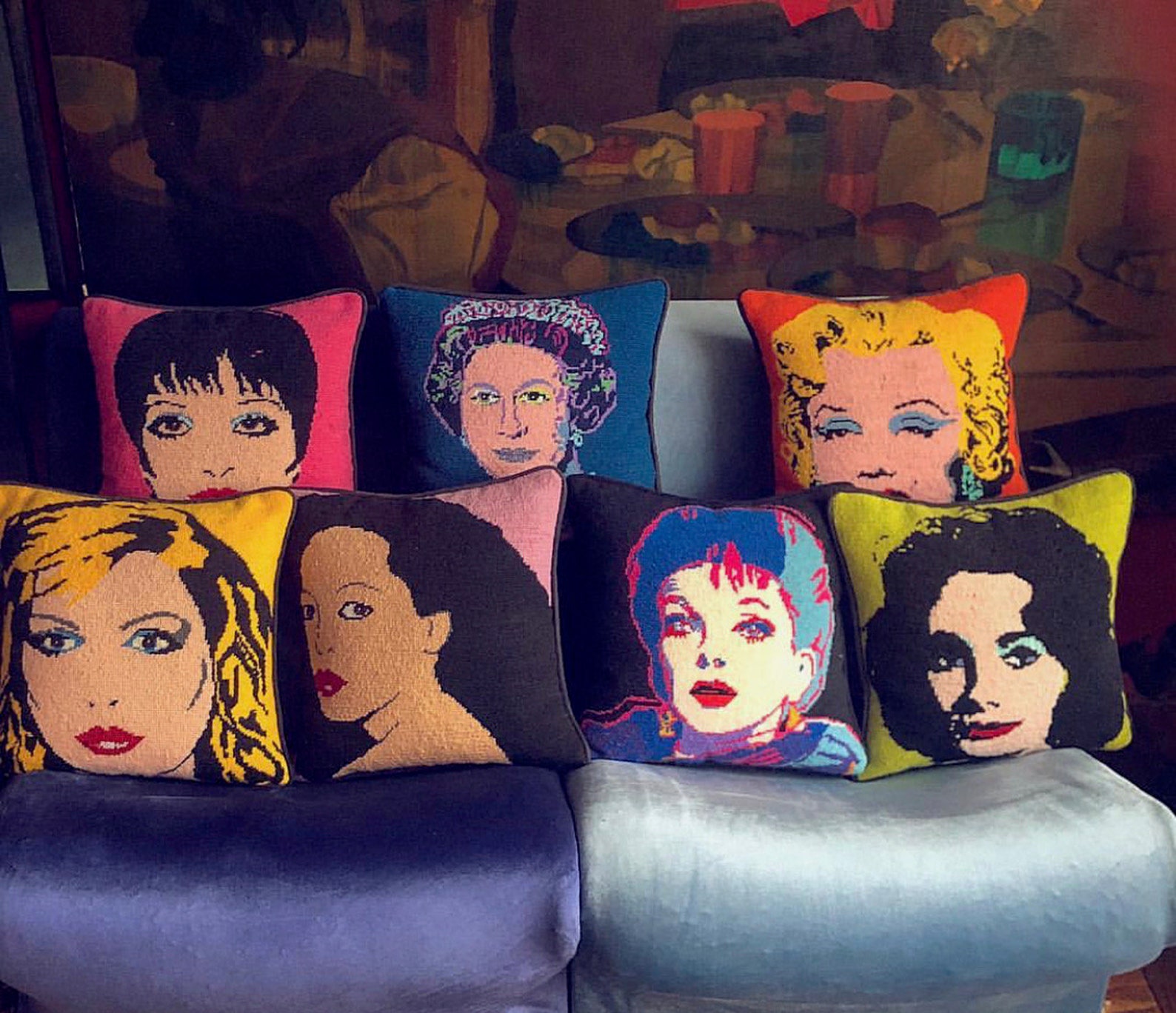 Queen HandPainted Needlepoint Canvas Etsy