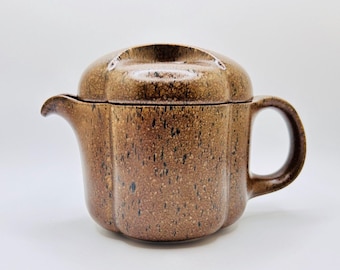 Björn Wiinblad Rosenthal Studio Teapot | Studio Linie Ceramic Teapot Speckled Brown | Mid Century