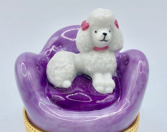 poodle trinket box