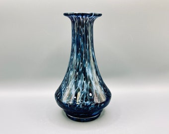 ヴィンテージ コレクター向け ブルー パターン フラワーベース アート