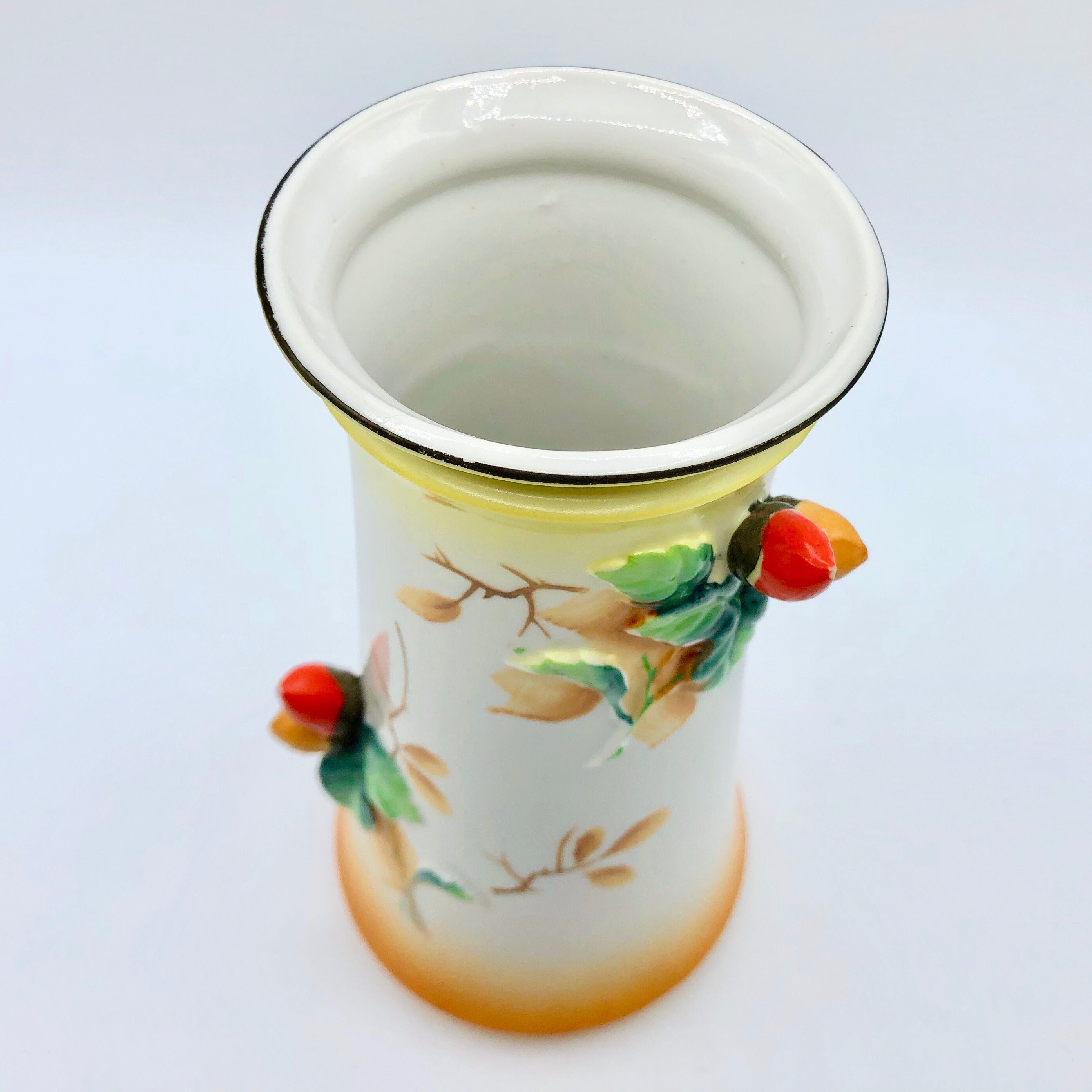 Vintage Trico Nagoya Japan Porcelain Vase Handpainted Art Etsy