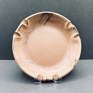 Large Rare Vintage Blue Mountain Pottery Ashtray | Rare Mocha Glaze | Trinket Dish | Canadian Vintage