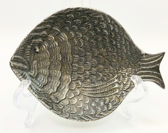 Mid Century Modern Metal Fish Trinket Bowl | Scandinavian Style