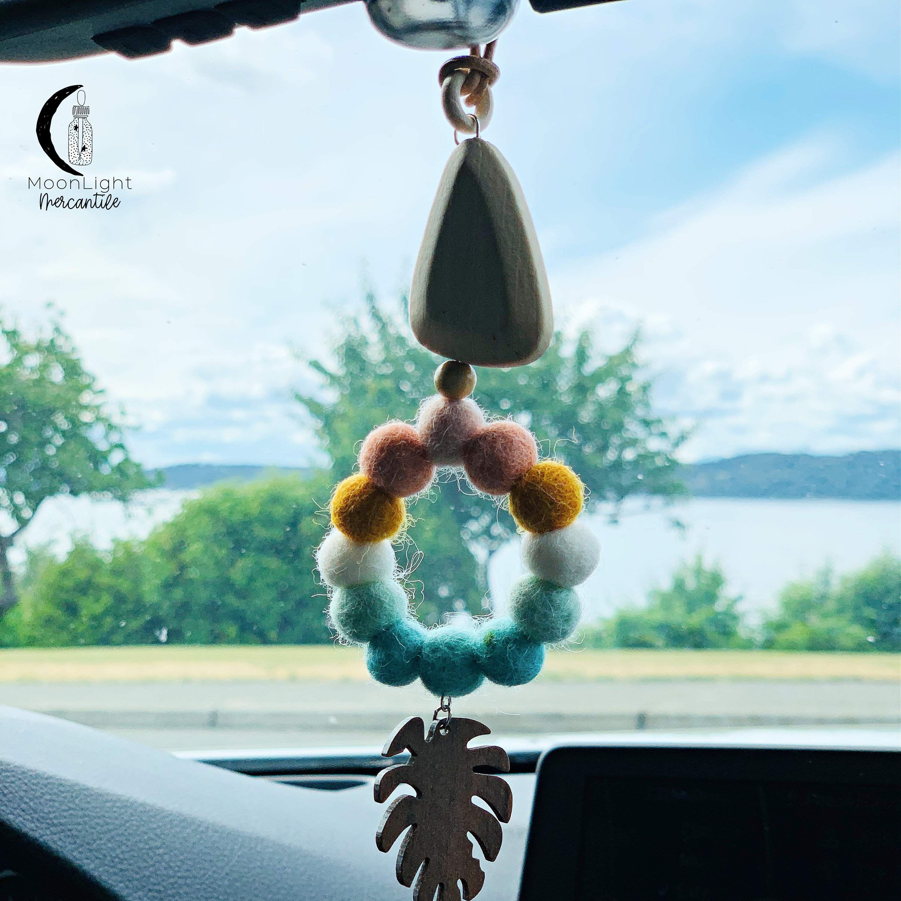 Car air freshener wool felt balls car oil diffuser wool oil Etsy
