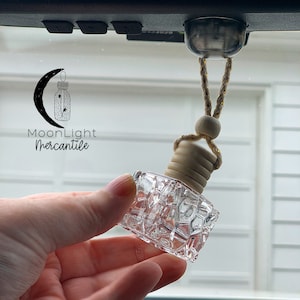 Car diffuser | Hanging car diffuser | car freshener | luxury oil diffuser | Faceted glass diffuser | car accessories