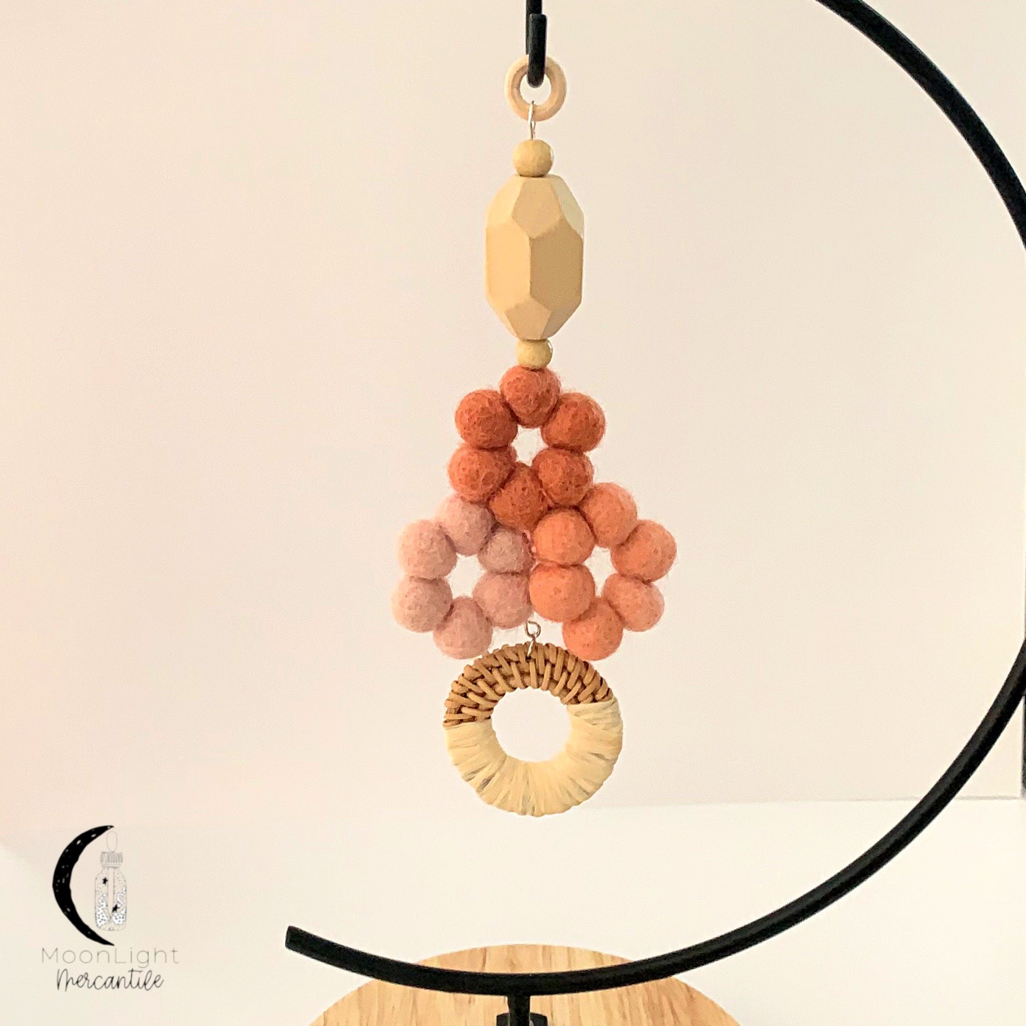 Car Air Freshener Wool Felt Balls Car Oil Diffuser Wool Etsy