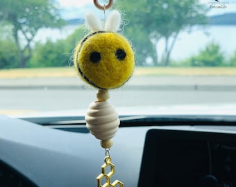 Car diffuser || Essential oil diffuser || wool felt diffuser || honey bee oil diffuser || unique oil diffuser || office diffuser || Natural