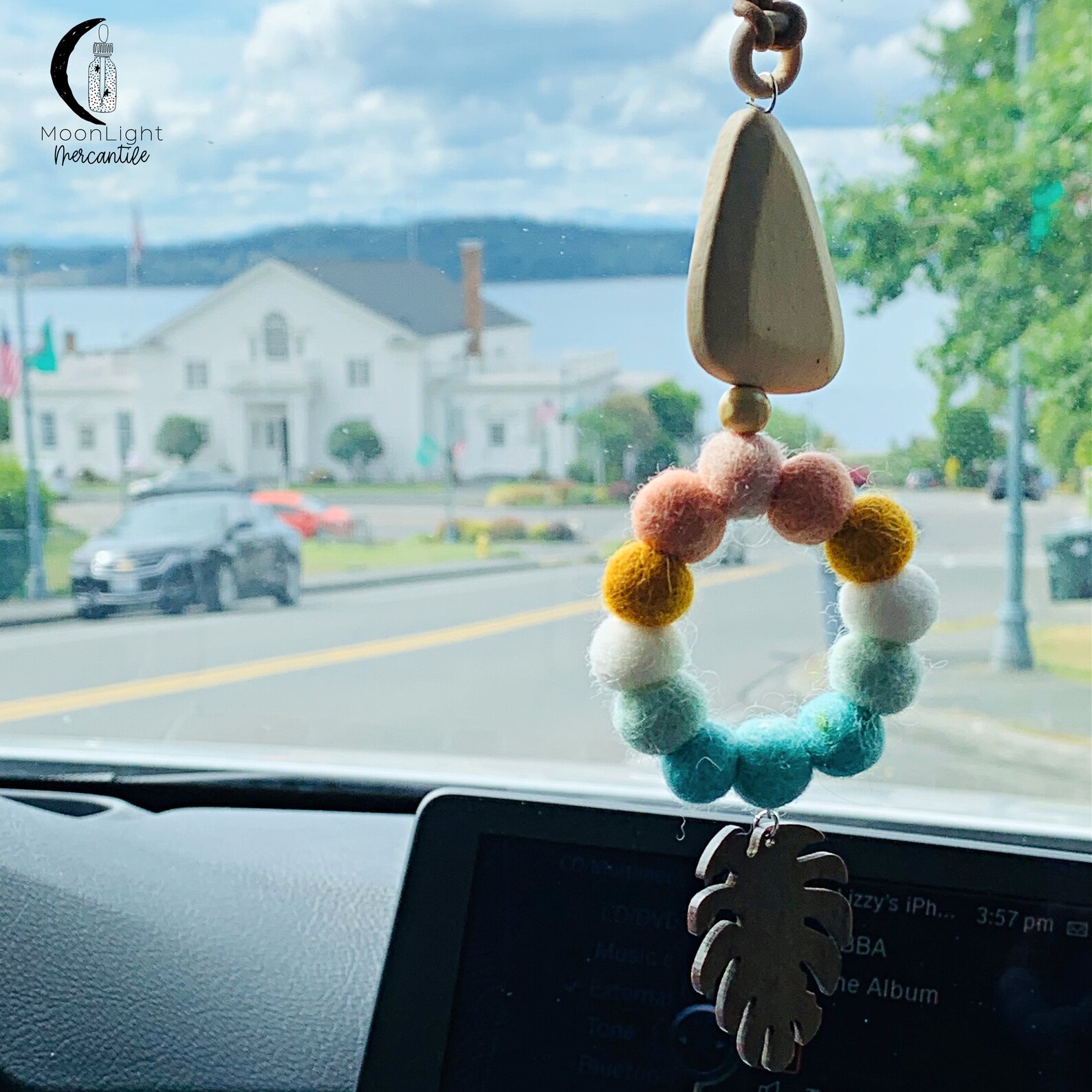 Car air freshener wool felt balls car oil diffuser wool oil Etsy