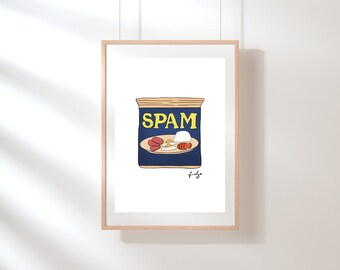 Spam Print | Filipino Art Print | Art Print | Wall Art | 8 x 10 Print