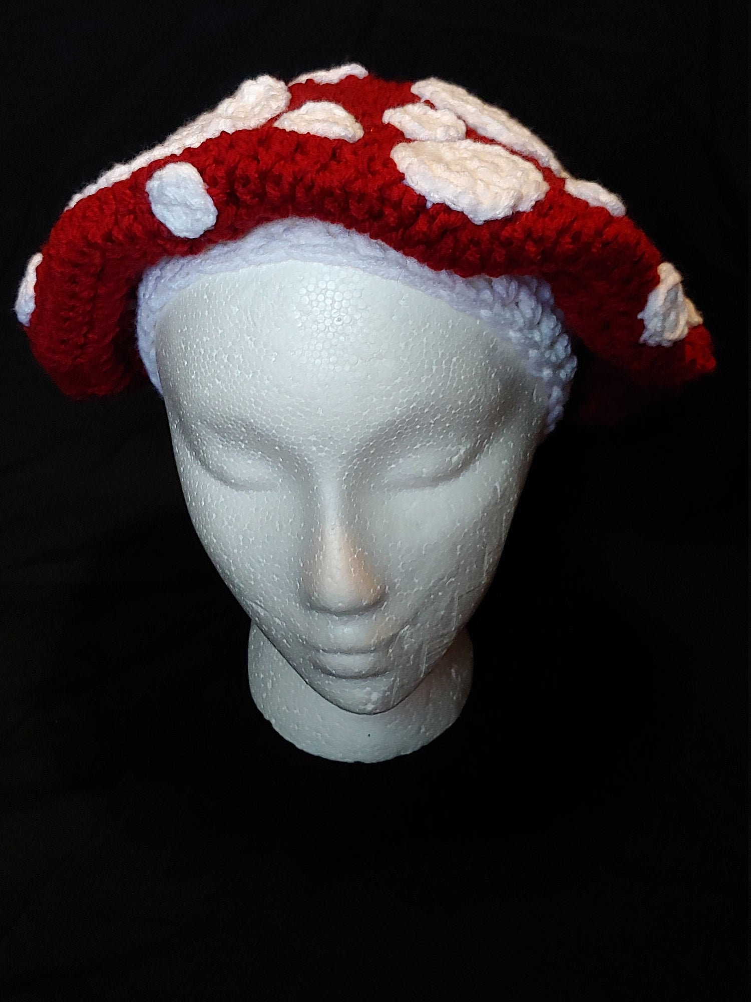 Hand-crocheted Mushroom Beret - Etsy UK