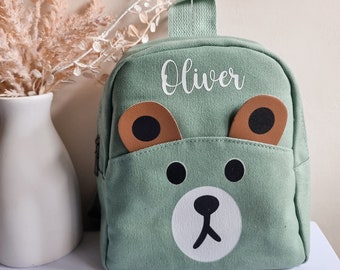 Personalised Toddler Teddy Backpack, Personalised Baby Backpack, Boys Backpack, Girls Backpack, Baby Girl Bagpack, Nursery Bag, Travel Bag