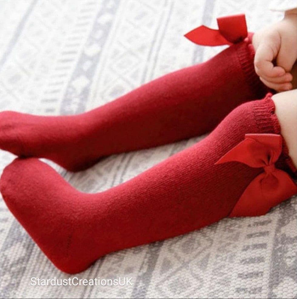 Luxury Personalised Baby Girl Christmas Red Socks Baby Girl Etsy