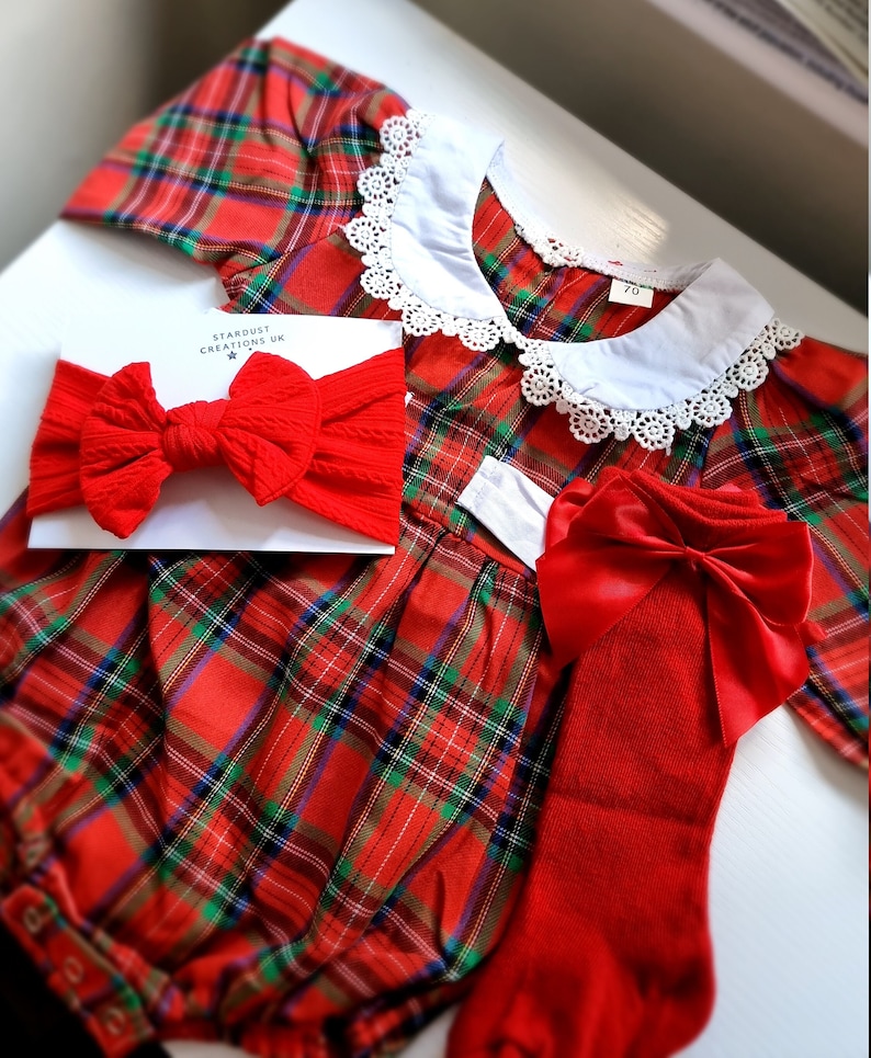 Luxury Personalised Baby Girl Christmas Red Socks Baby Girl Etsy