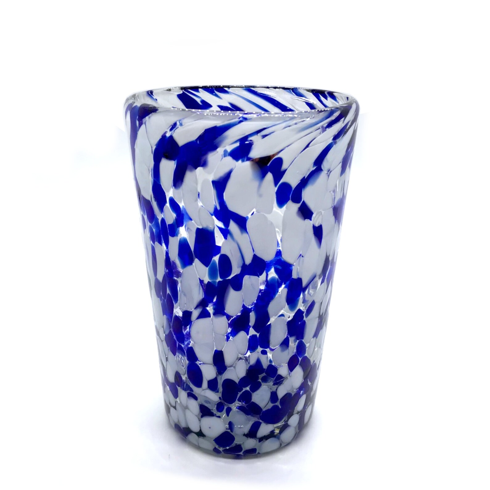 Hand Blown Mexican Confetti Glass Tumbler/Vase Etsy