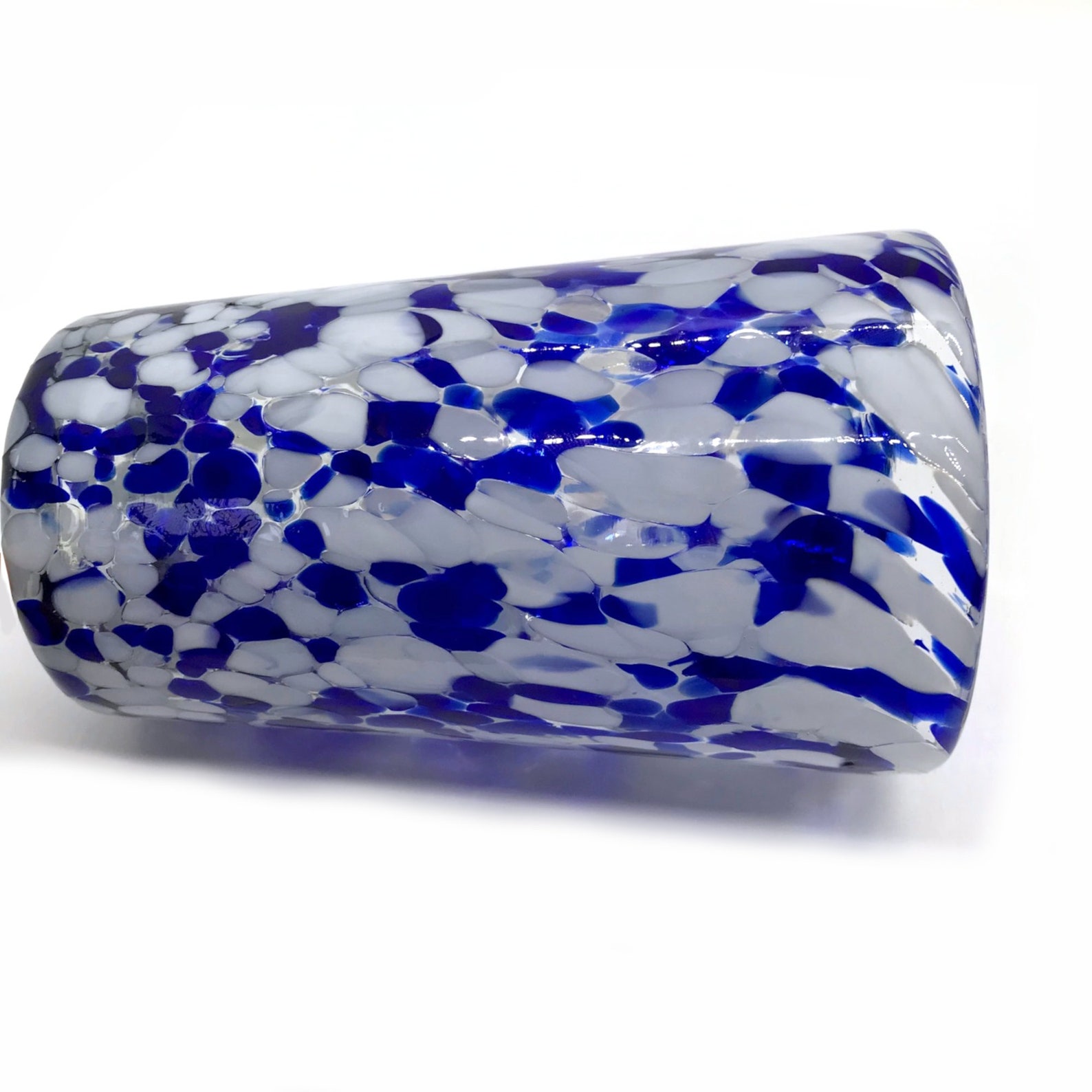 Hand Blown Mexican Confetti Glass Tumbler/Vase Etsy