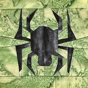 FPP Spider, Foundation Paper Piecing Quilt Pattern, Digital