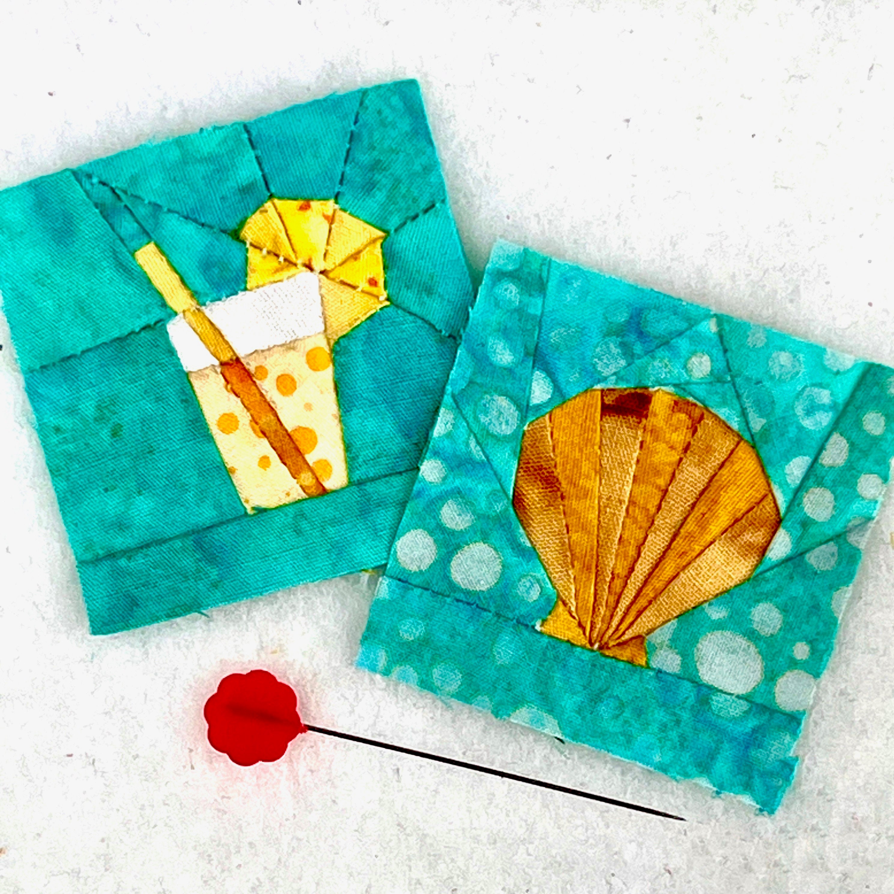 FPP Pattern Summer Breeze Package, Foundation Paper Piecing, Summer and ...