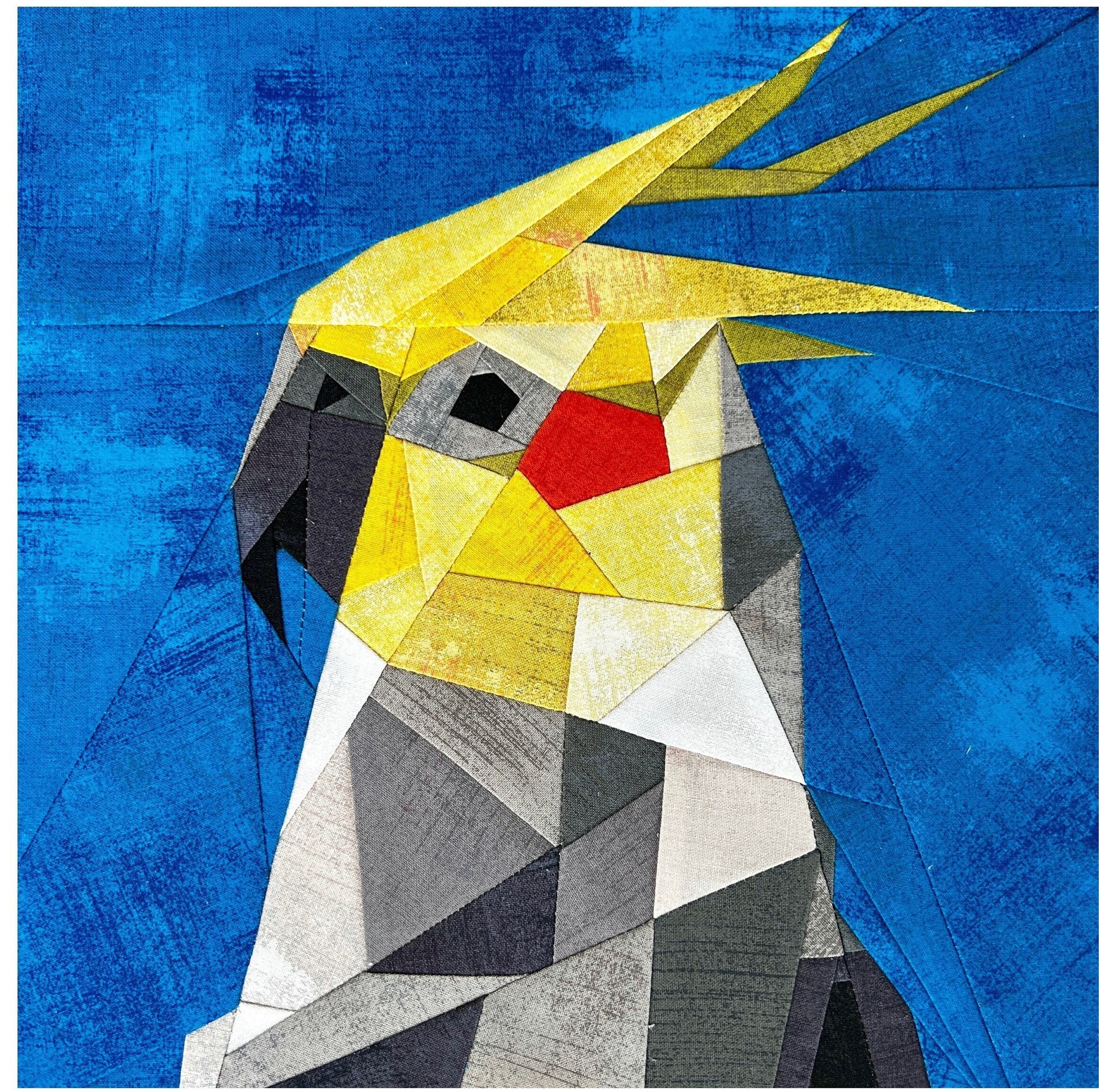 Patchwork Parrot My Feathered Friend, the Cockatiel - Parrot / Cockatoo Foundation Paper ...