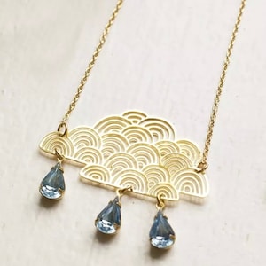 Rainy Cloud Gold Necklace
