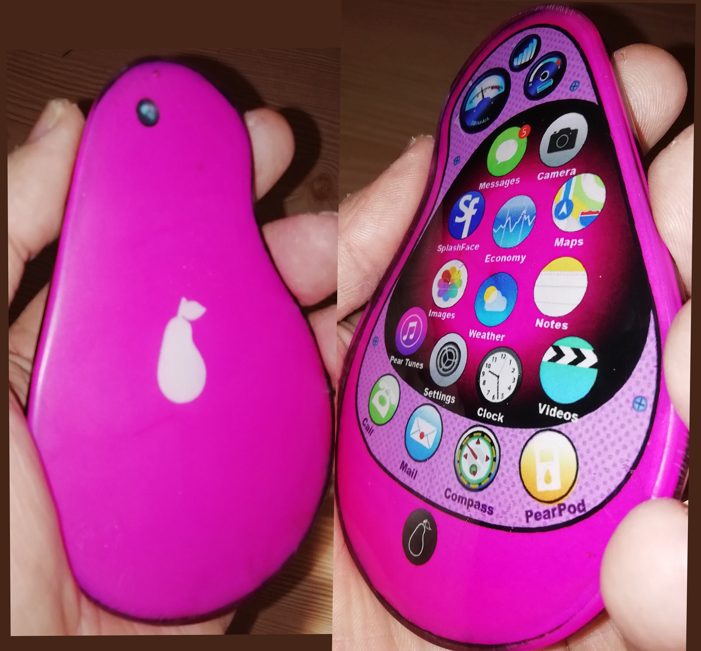 Fast Shipping Non-working Fake Toy Transparent Handmade Shaped Pear Phone  Made of Epoxy Resin and Acetate Gift Phone for Children - Etsy