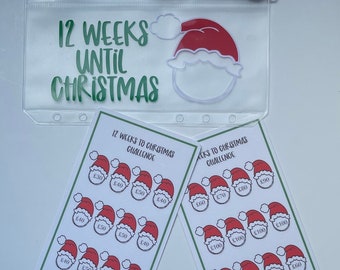 12 Weeks Until Christmas, A6 Tracker and Envelope, Savings Challenge, Christmas Savings