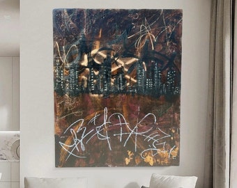 City Lights on Abstract Nights