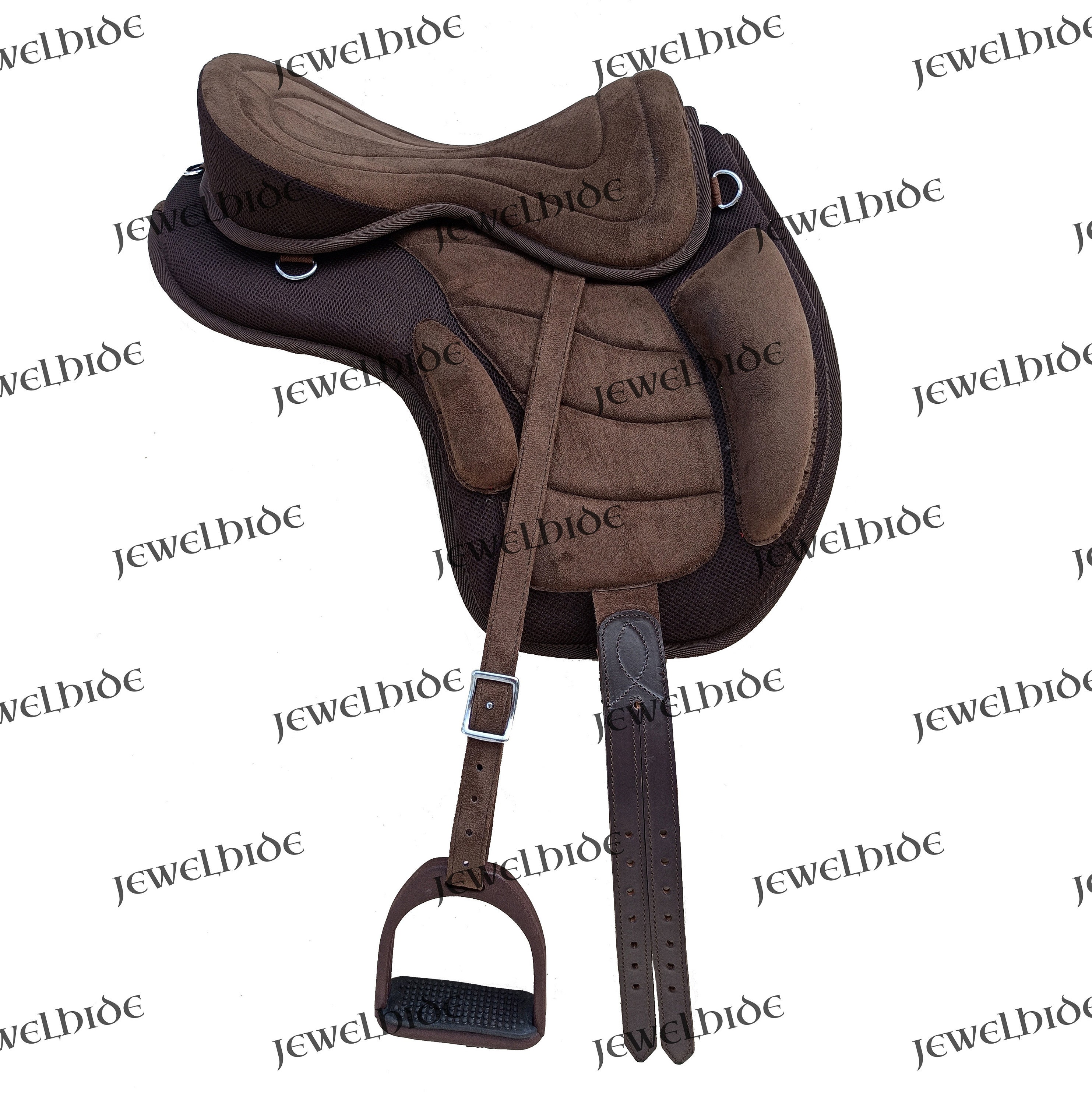 Handmade Treeless Freemax English Saddle With Girth & Stirrups Etsy
