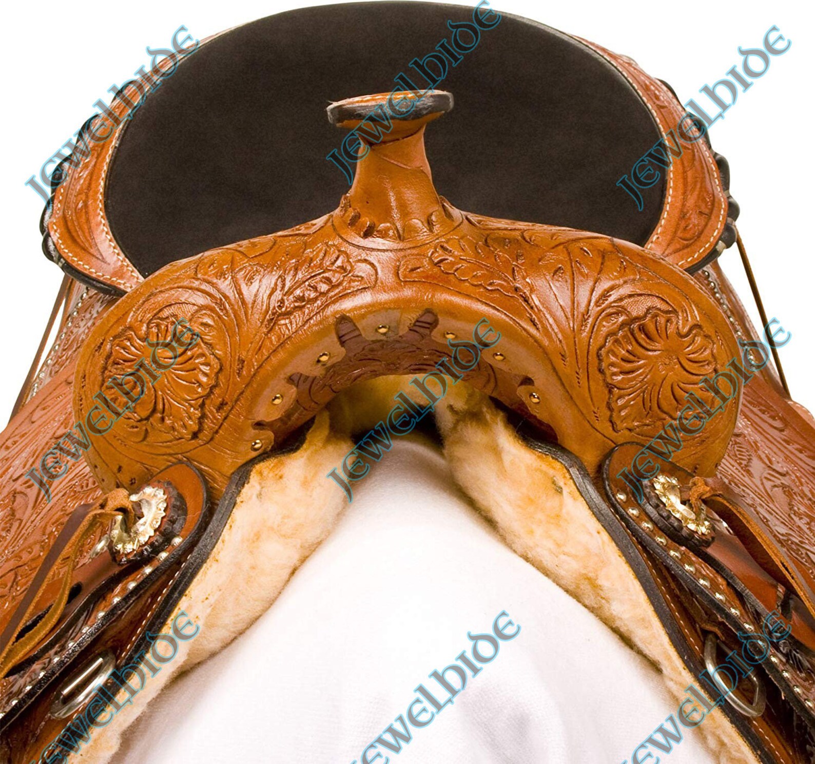Selle Western Barrel Racing D&L SADDLERY – Cuir Premium – Tailles 12 à 18 Pouces
