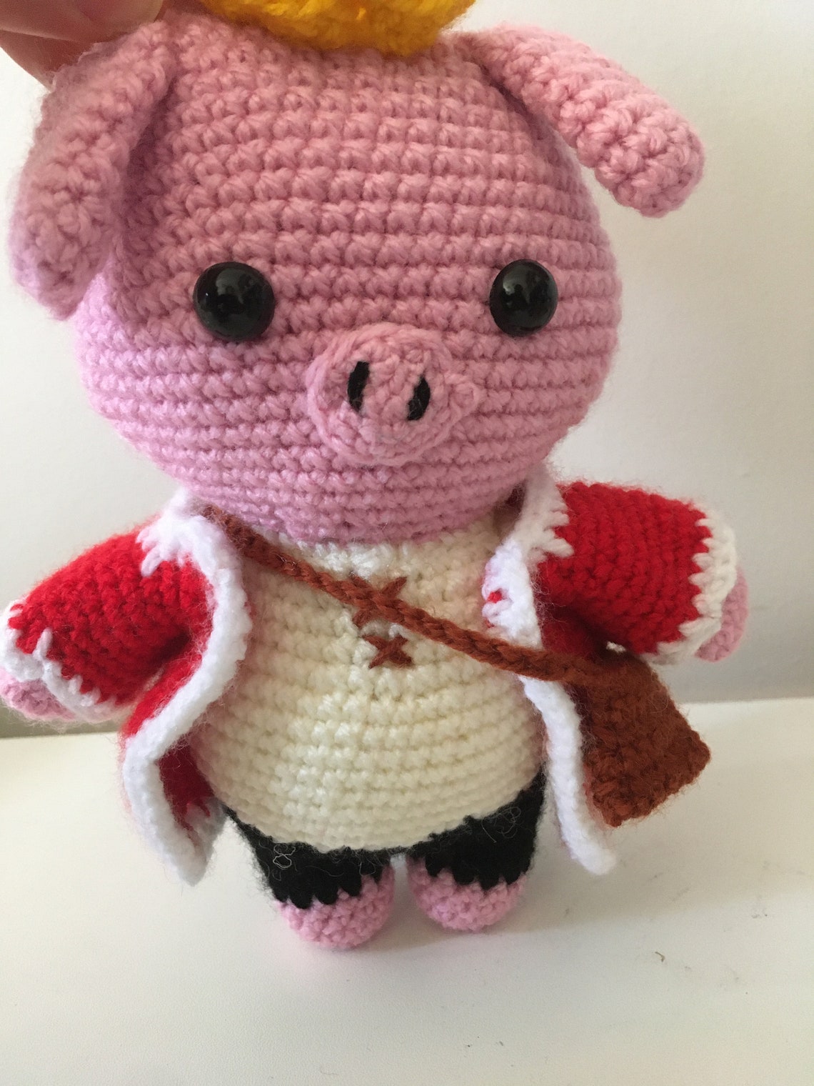 Technoblade Dream SMP Character Plush Pig Plushie Crochet | Etsy