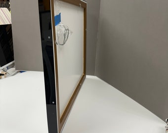 Acrylic box with black sided acrylic