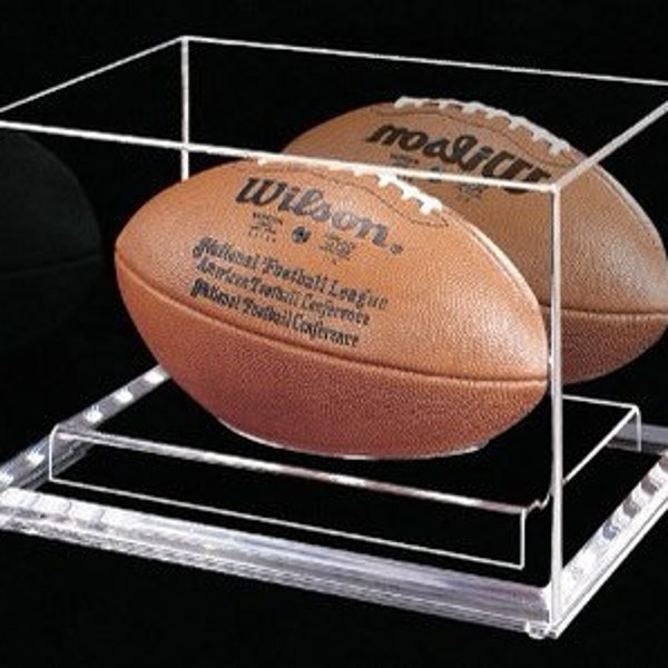 Acrylic Football Display Case Etsy