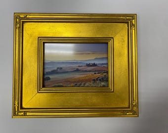 Ornate Gold Framed Tuscan Landscape Print