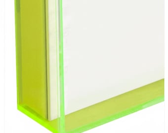 Acrylic Box Frame for Art: Lucite Floater with Custom Color Options