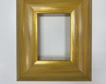 Elegant Satin Gold Picture Frame: 5x7 Square Photo Display