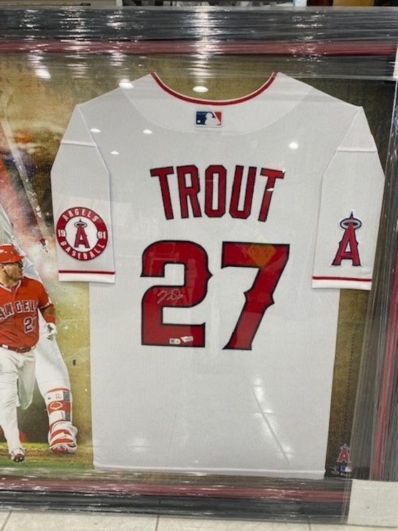 red mike trout jersey