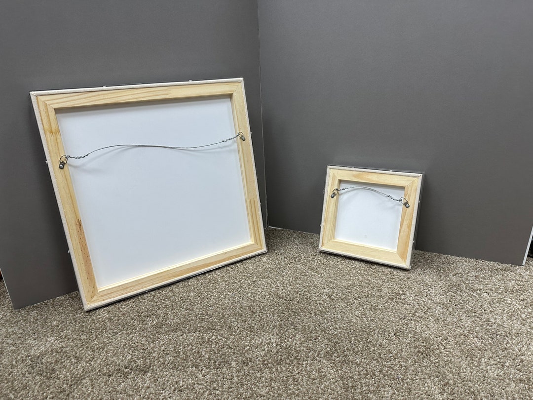 2 Acrylic Shadow Boxes With Canvas Backing Etsy